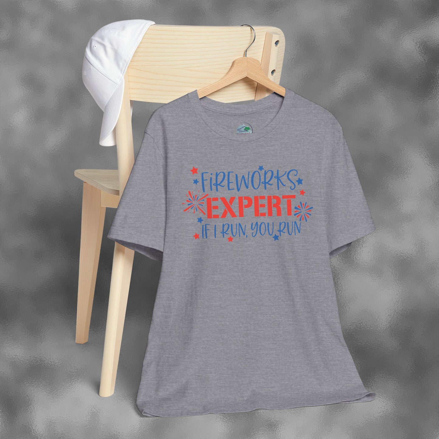 Fireworks Expert | July 4th | Independence Day | Flag | Adult Jersey Short Sleeve Tee
