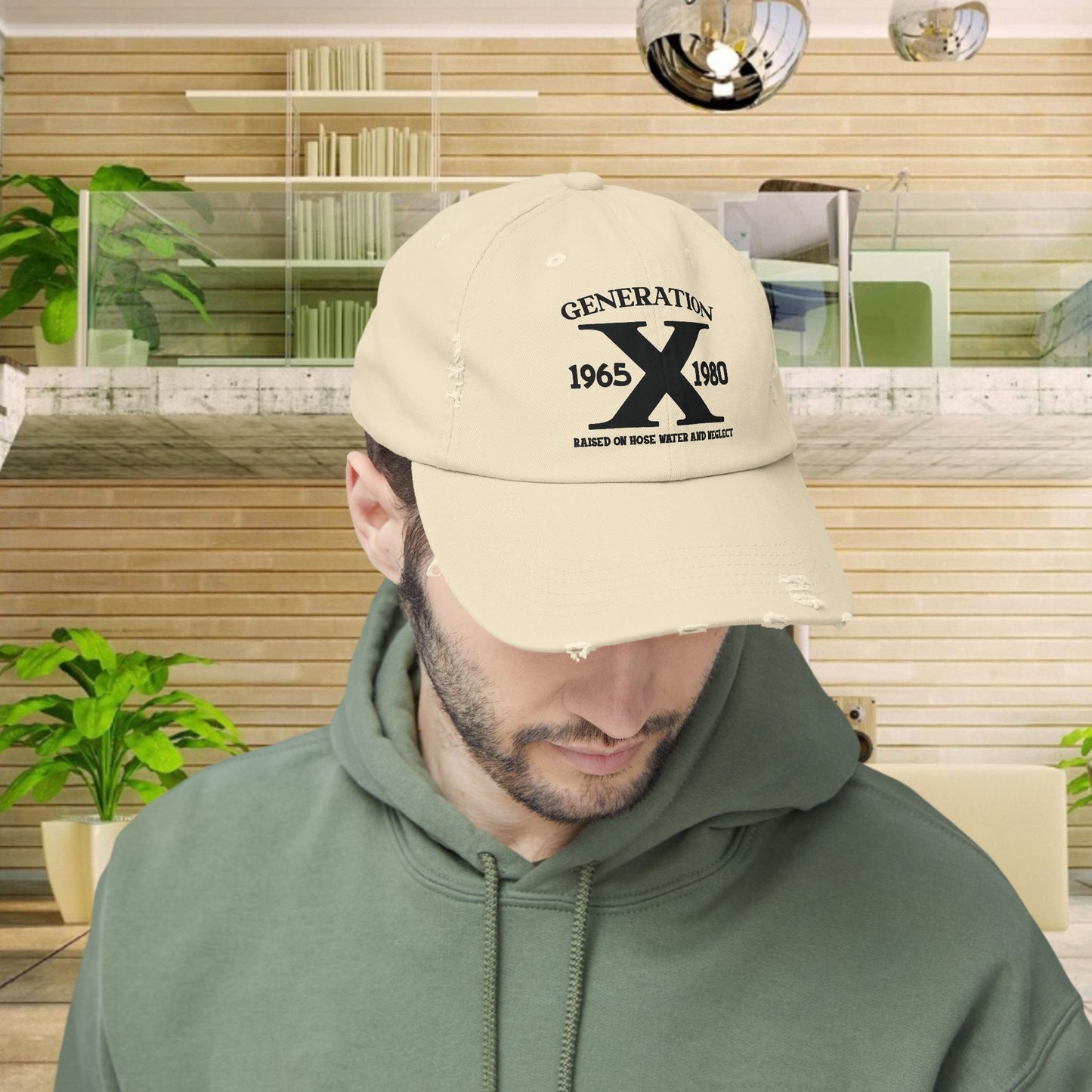 Vintage Generation X Distressed Cap - Unisex Baseball Hat, Perfect for Retro Style Lovers