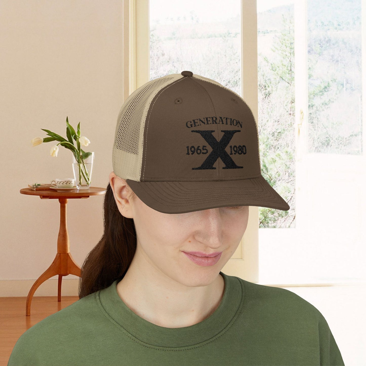 Generation X Snapback Trucker Cap - Stylish Vintage Hat for Gen X Enthusiasts