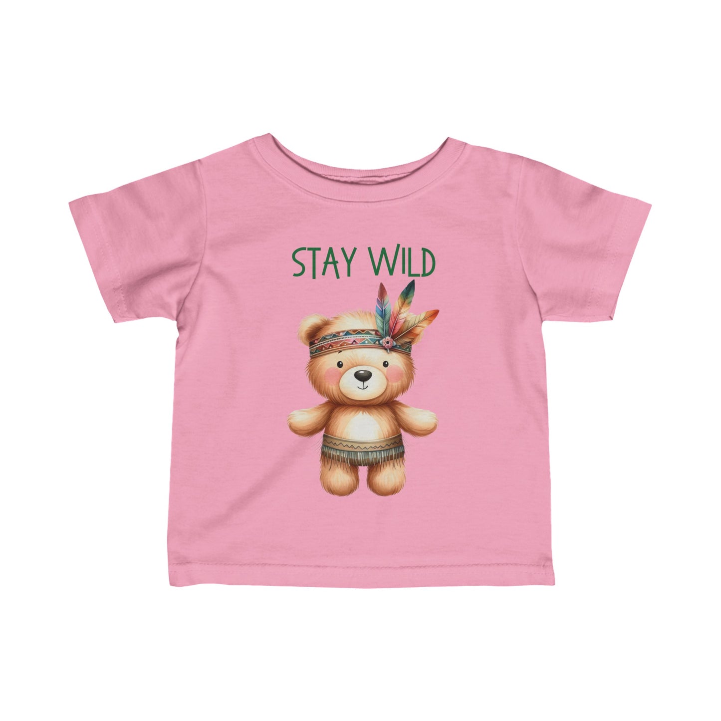 Stay Wild | Bear | Boho Babies | Infant Fine Jersey Tee