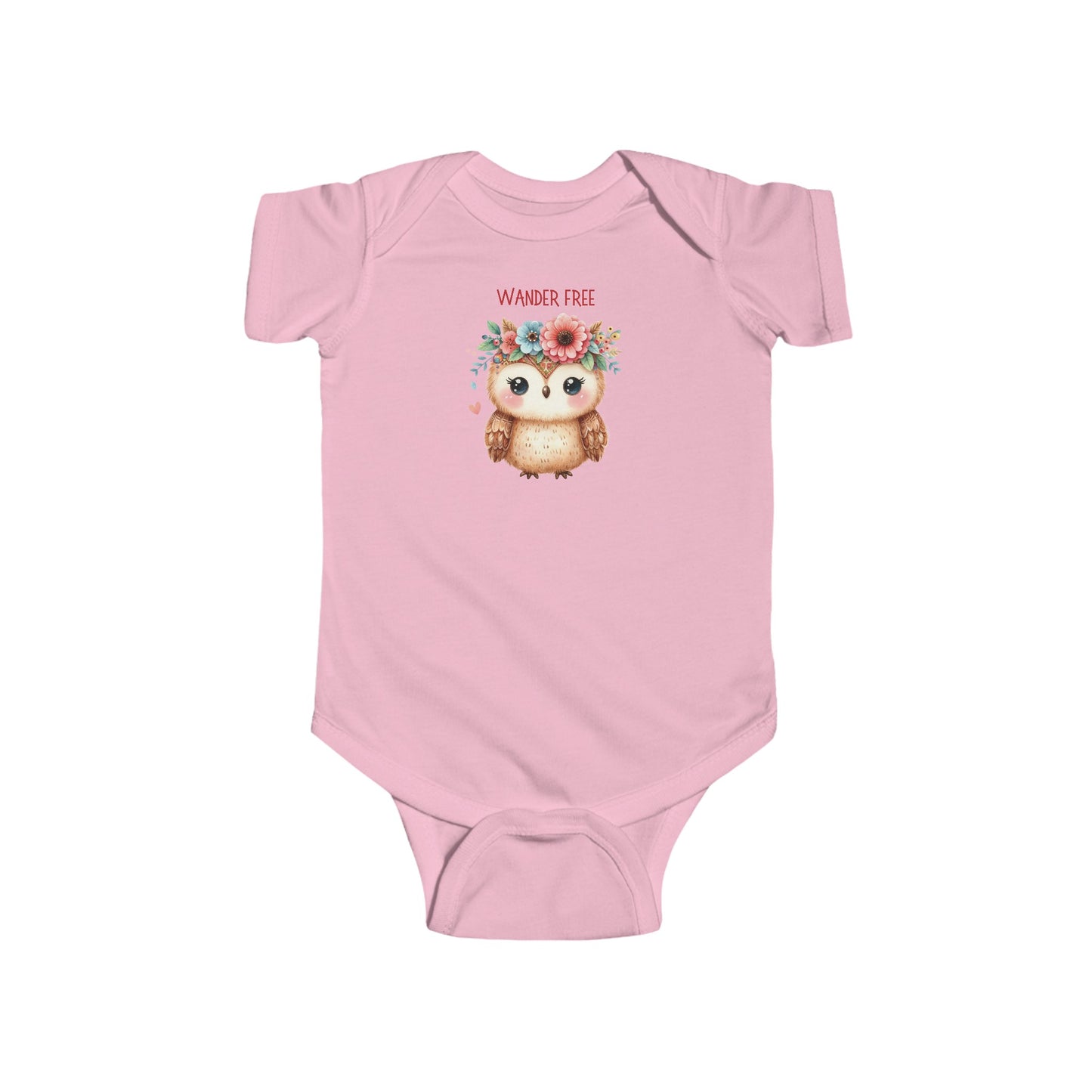 Wander Free | Boho Babies | Owl | Infant Fine Jersey Bodysuit | Onesie