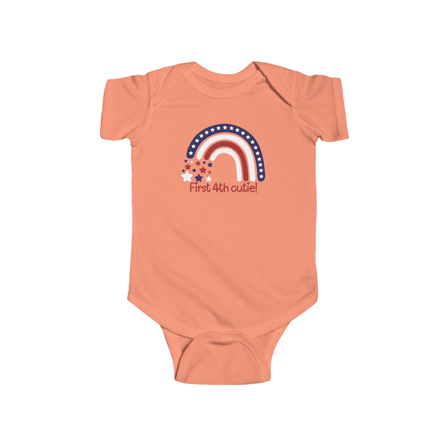 First 4th Cutie | 4th of July | Infant Fine Jersey Bodysuit | Onesie