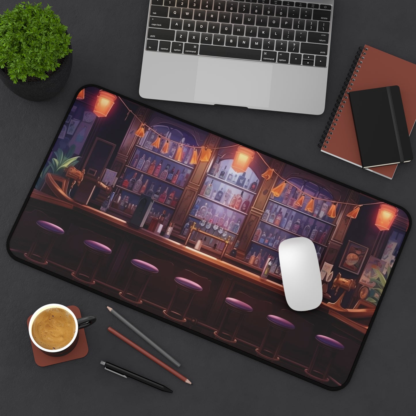 Gaming Mat | Desk Mat | Mouse Pad | Saloon | Tavern | Bar Scene | TCG | MTG