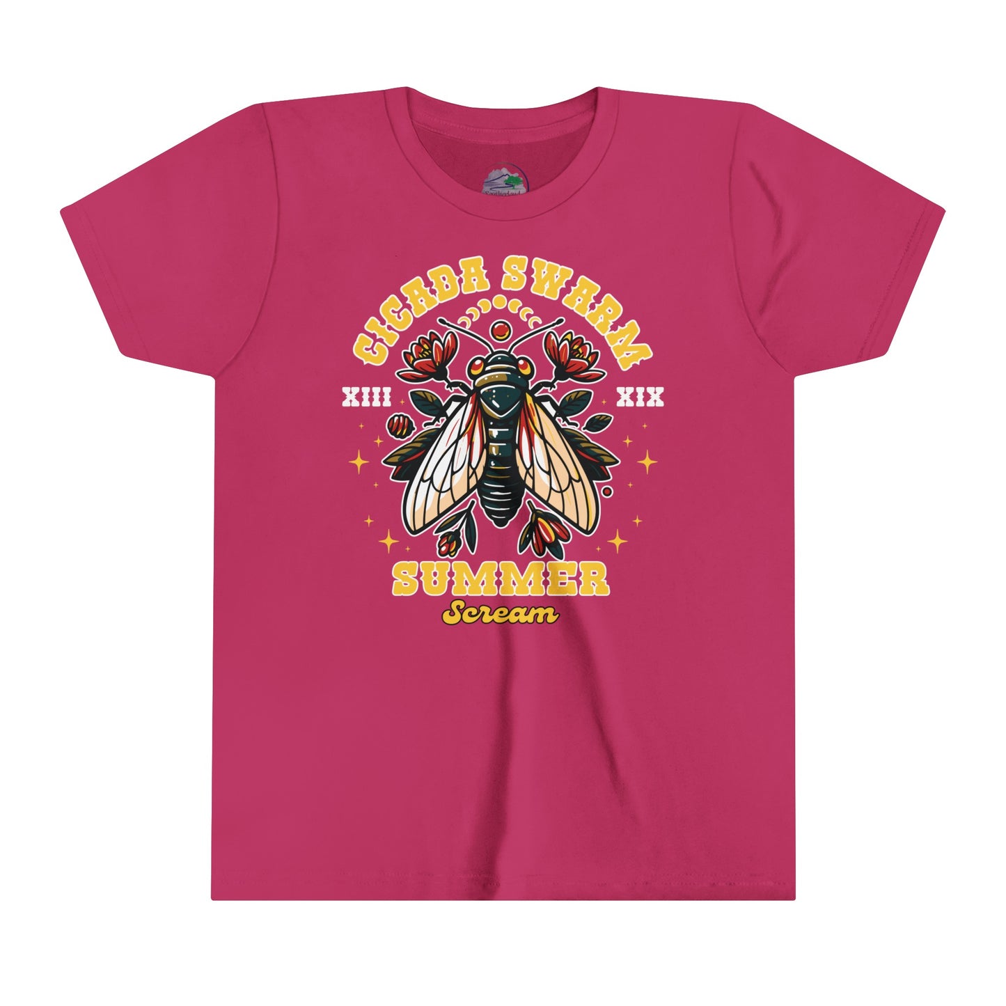 Cicada Swarm | Summer Scream | Double Emergence | 2024 Reunion | Youth Short Sleeve Tee