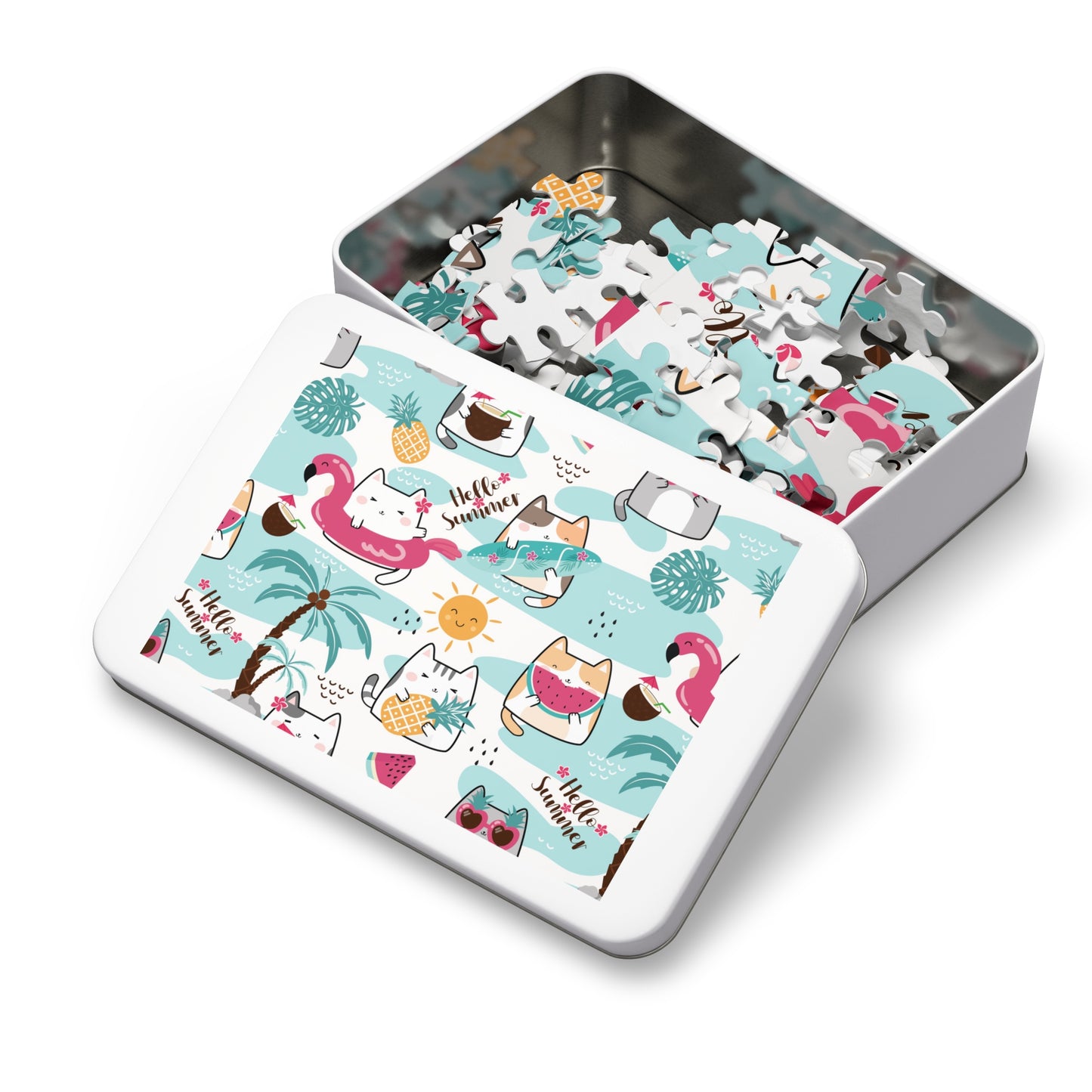 Happy Cat | Cute Cat | Summer | Jigsaw Puzzle (110, 252, 500-Piece)