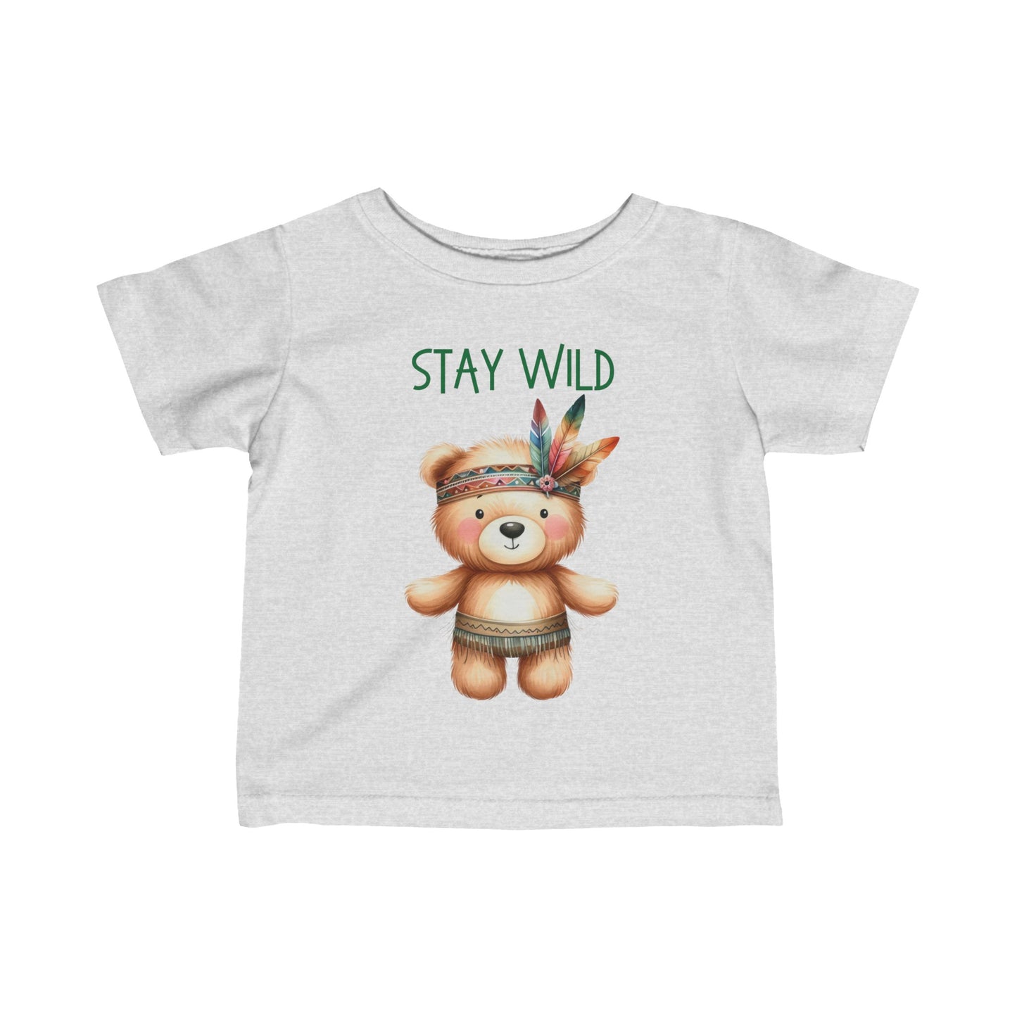 Stay Wild | Bear | Boho Babies | Infant Fine Jersey Tee