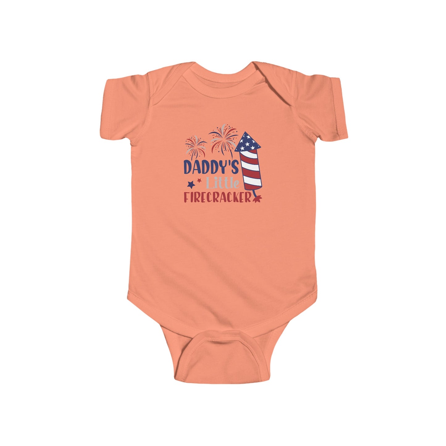 Daddy's Little Firecracker | 4th of July | Infant Fine Jersey Bodysuit | Onesie