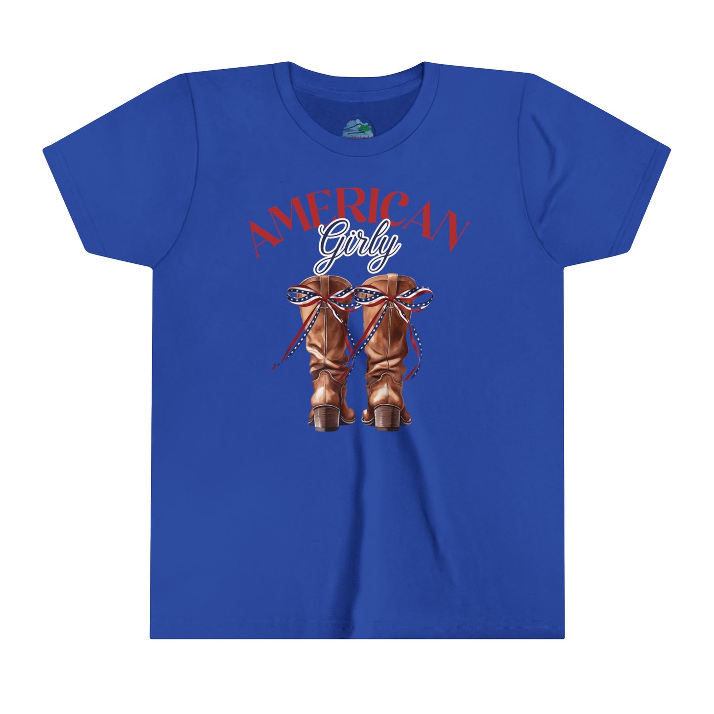 American Girly Boots | July 4th | Coquette | Youth Short Sleeve Tee