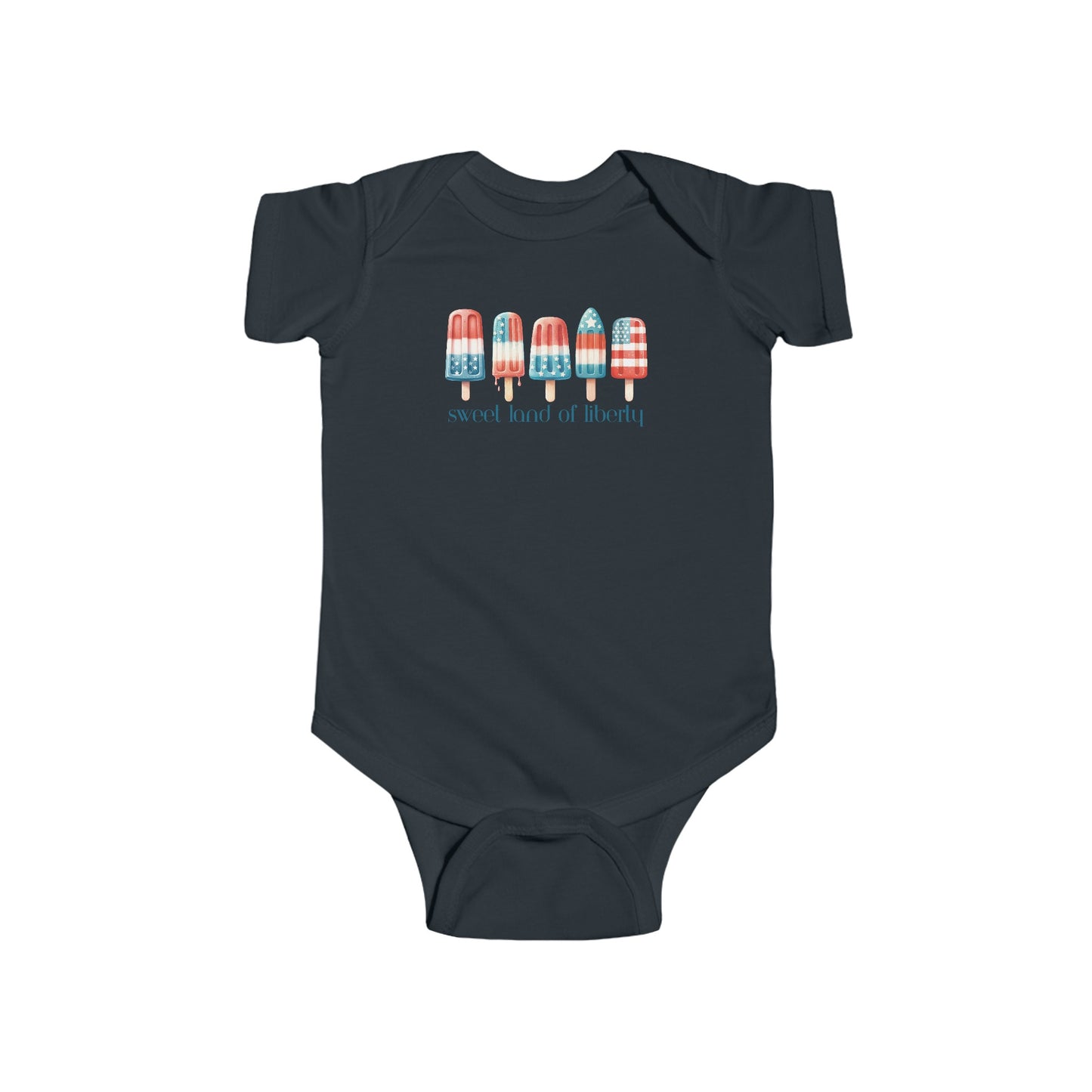 Sweet Land of Liberty | 4th of July | Popsicles | Infant Fine Jersey Bodysuit | Onesie