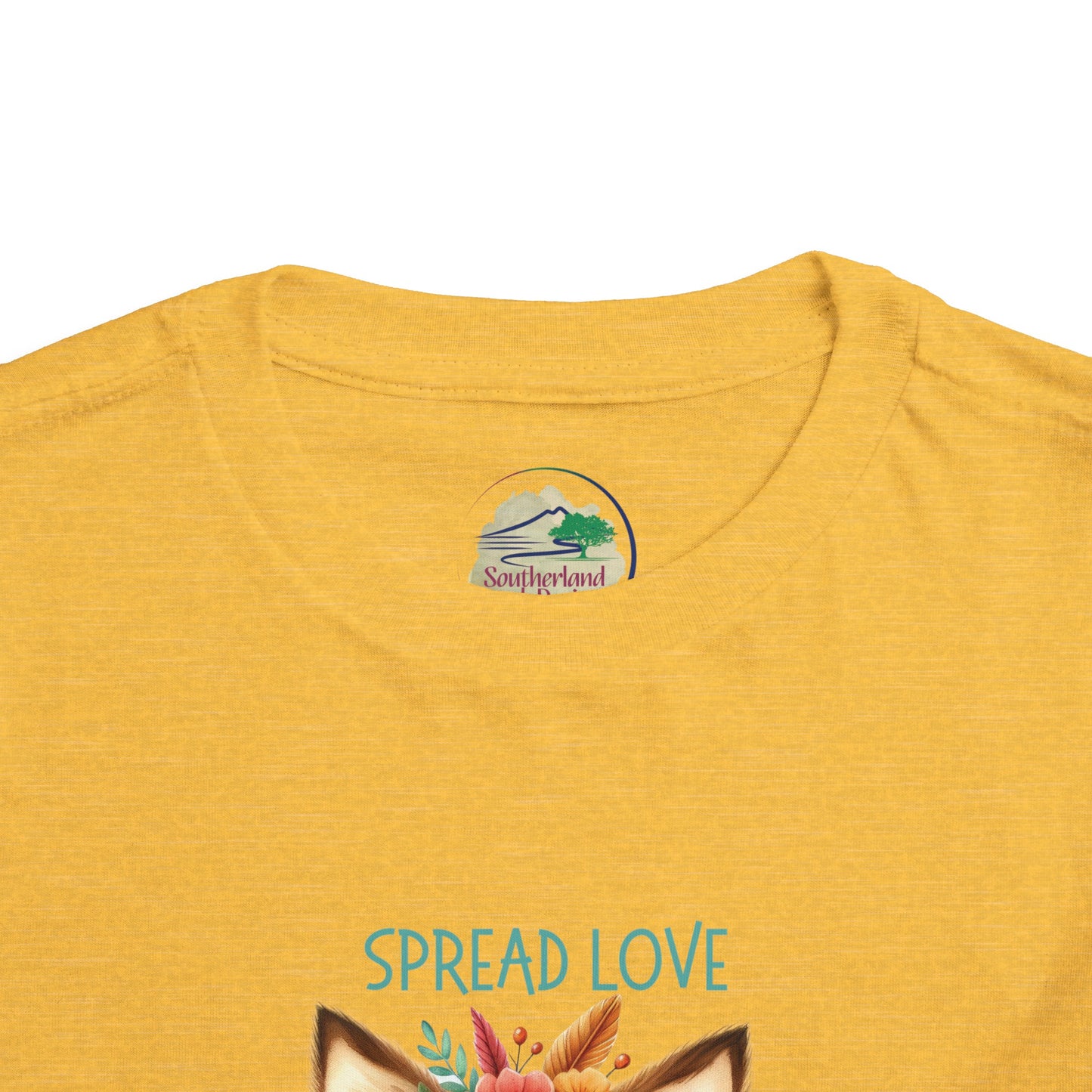 Spread Love | Fox | Boho Babies | Hippie | Toddler Short Sleeve Tee