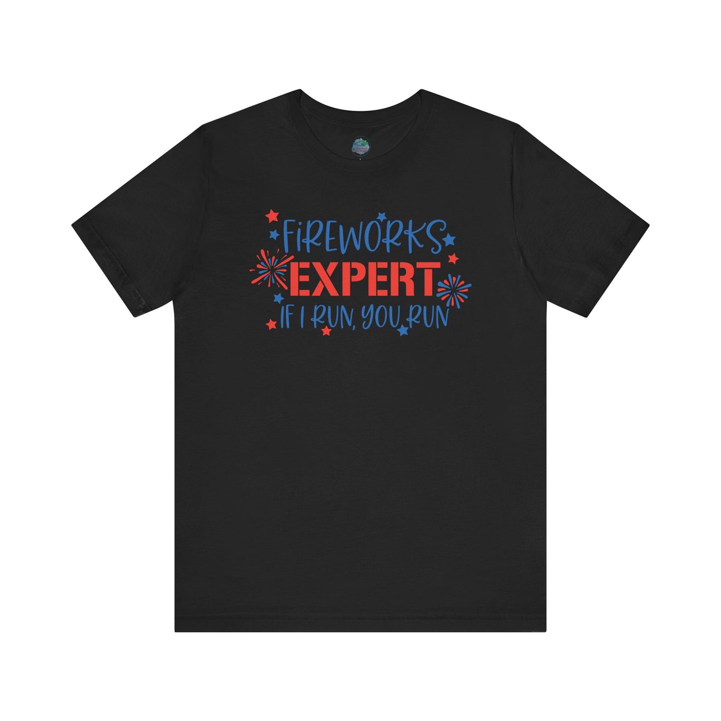 Fireworks Expert | July 4th | Independence Day | Flag | Adult Jersey Short Sleeve Tee