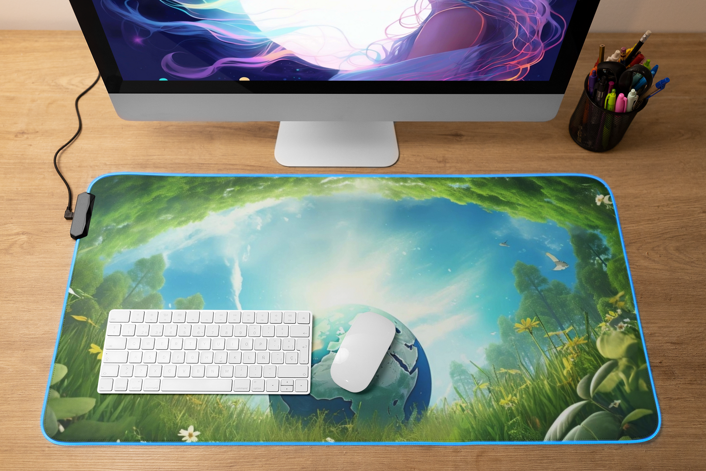Gaming Mat | Desk Mat | Mouse Pad | Nature | Earth | TCG | MTG