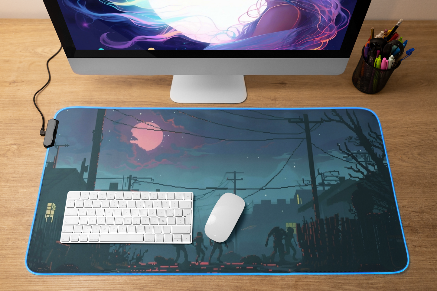 Gaming Mat | Desk Mat | Mouse Pad | Zombies | TCG | MTG