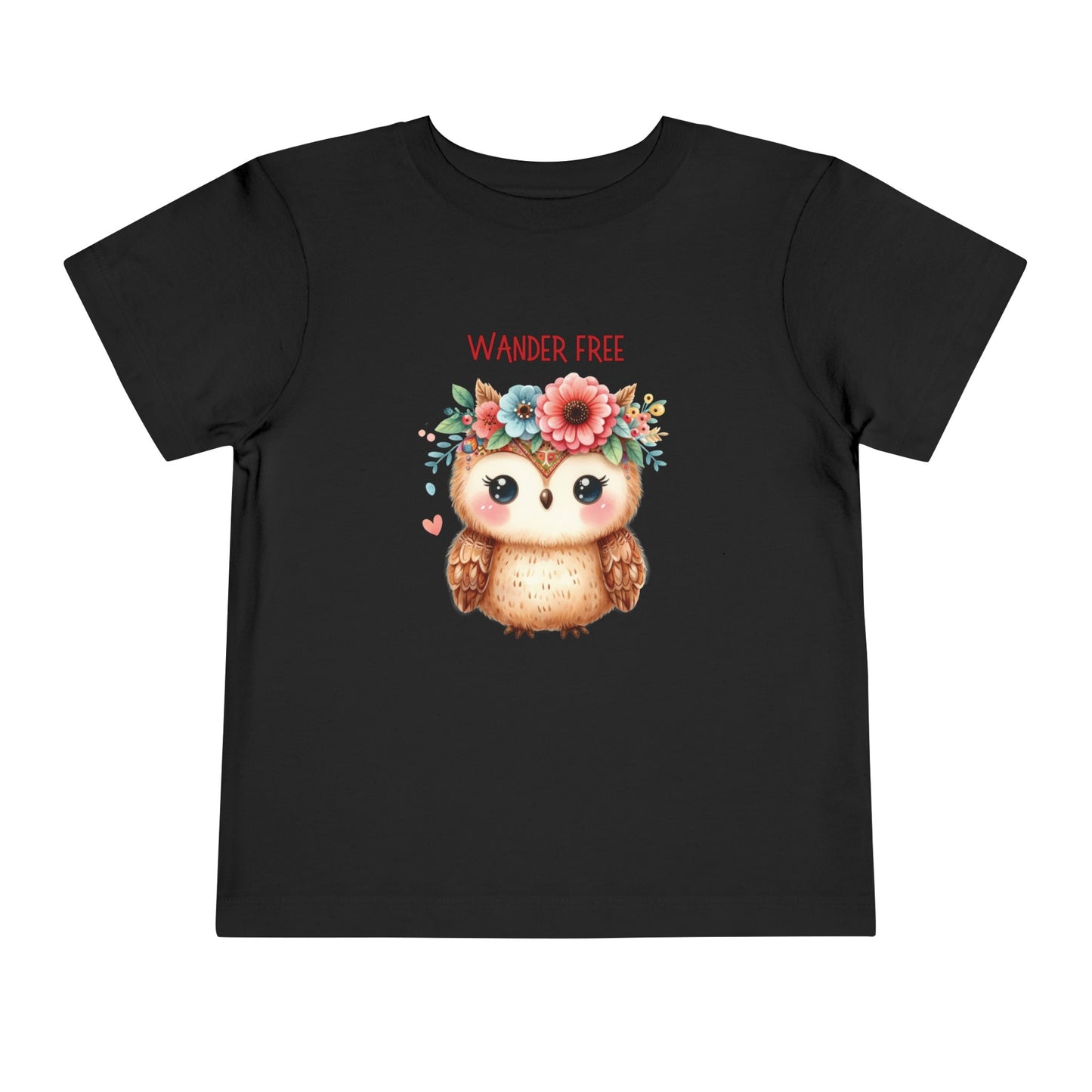 Wander Free | Owl | Boho Babies | Hippie | Toddler Short Sleeve Tee