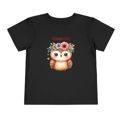 Wander Free | Owl | Boho Babies | Hippie | Toddler Short Sleeve Tee