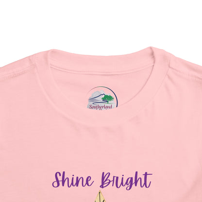 Shine Bright | Star | Boho Babies | Hippie | Toddler Short Sleeve Tee