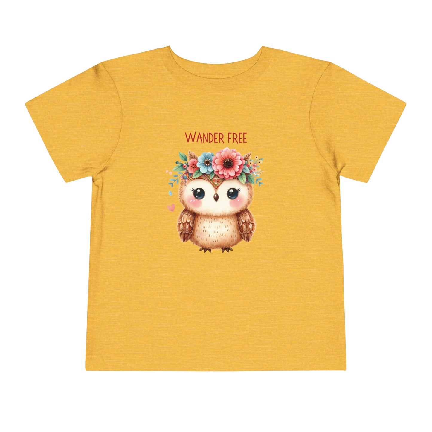 Wander Free | Owl | Boho Babies | Hippie | Toddler Short Sleeve Tee