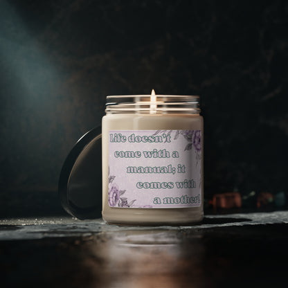 Life's Manual | Mother's Day | Mom | Stepmom | Bonus Mom | Scented Soy Candle, 9oz