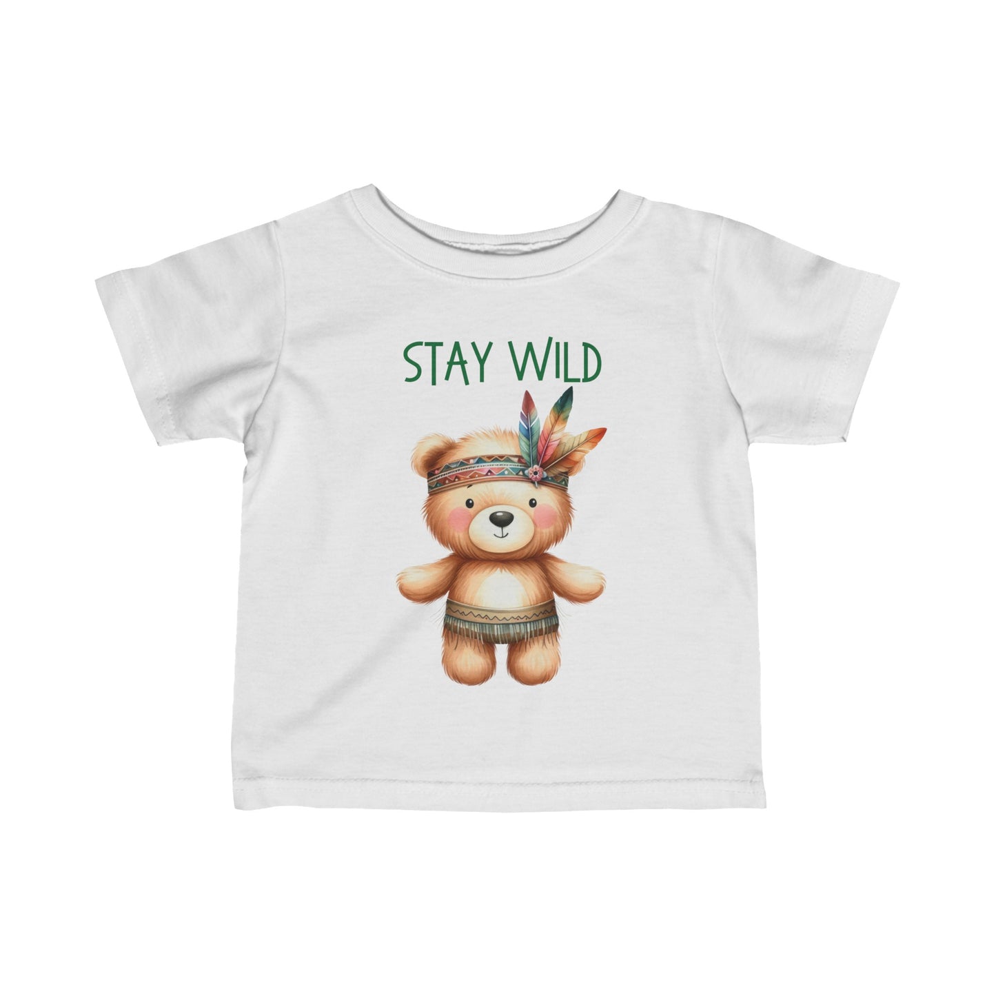 Stay Wild | Bear | Boho Babies | Infant Fine Jersey Tee