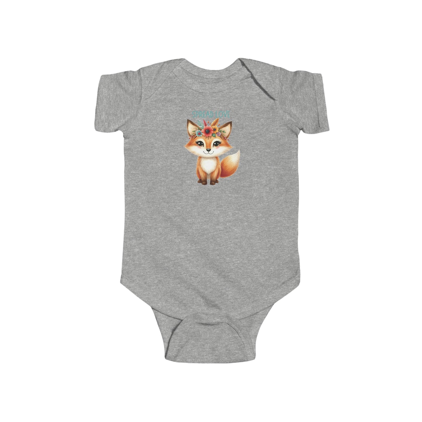 Spread Love | Boho Babies | Fox | Infant Fine Jersey Bodysuit | Onesie