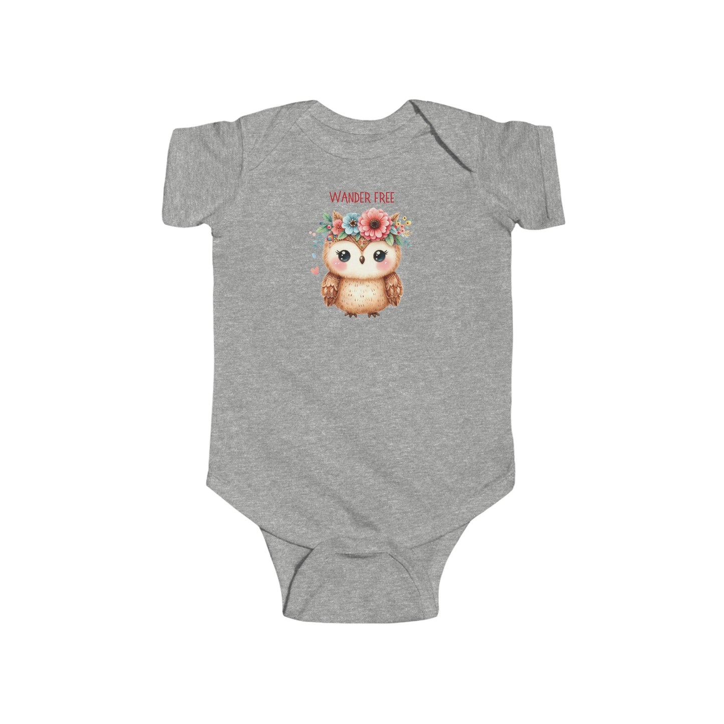 Wander Free | Boho Babies | Owl | Infant Fine Jersey Bodysuit | Onesie