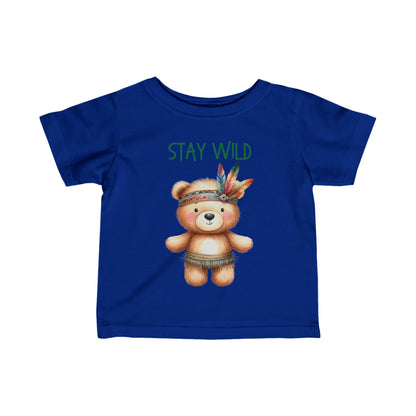 Stay Wild | Bear | Boho Babies | Infant Fine Jersey Tee