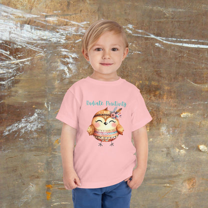 Radiate Positivity | Bird | Boho Babies | Hippie | Toddler Short Sleeve Tee