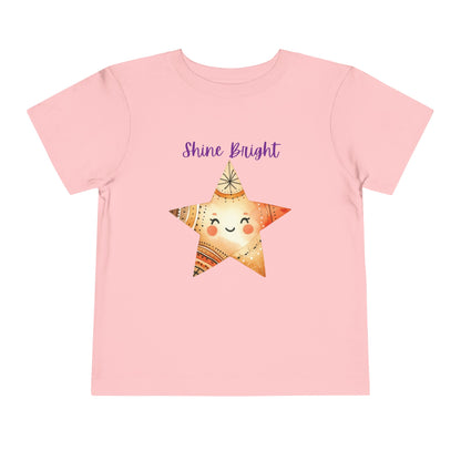 Shine Bright | Star | Boho Babies | Hippie | Toddler Short Sleeve Tee