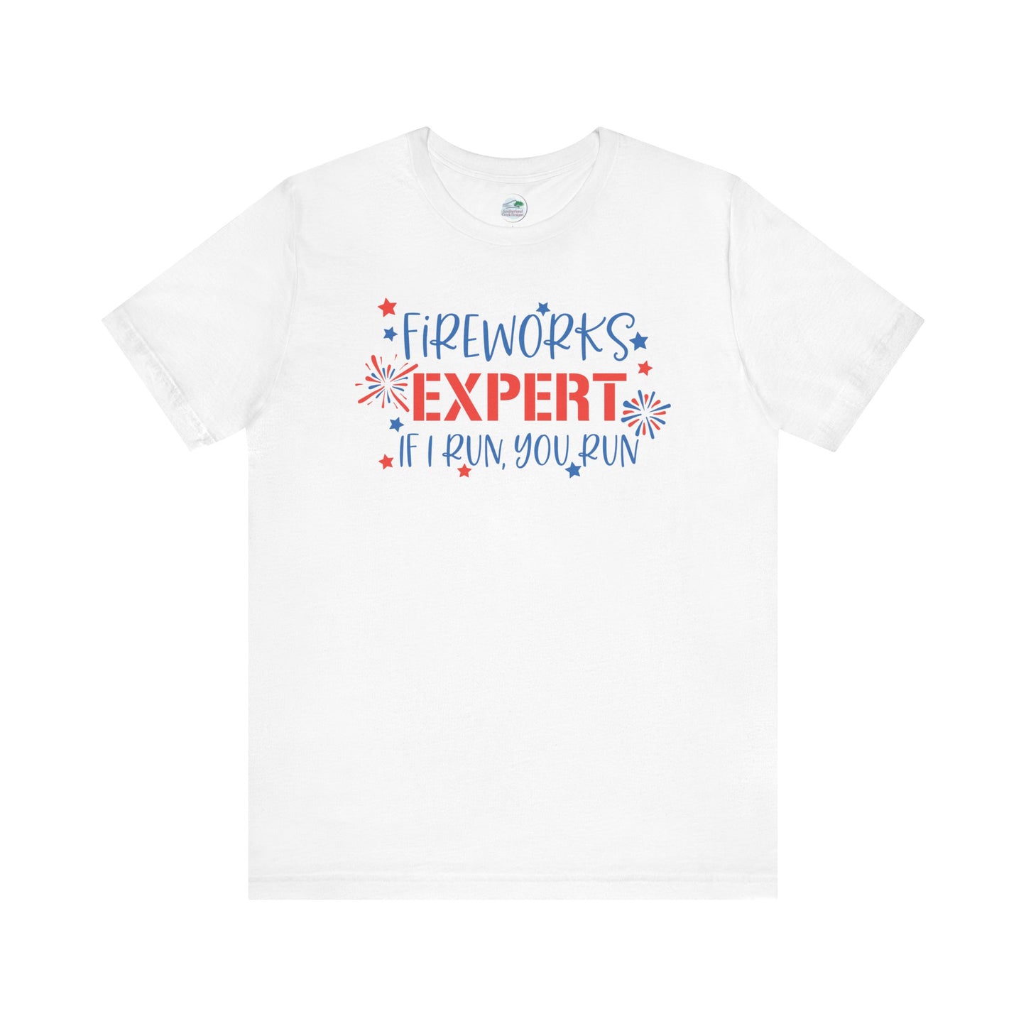 Fireworks Expert | July 4th | Independence Day | Flag | Adult Jersey Short Sleeve Tee