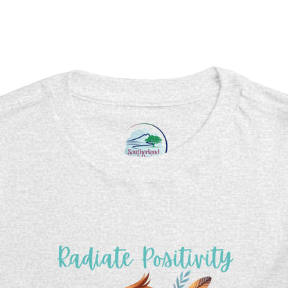 Radiate Positivity | Bird | Boho Babies | Hippie | Toddler Short Sleeve Tee