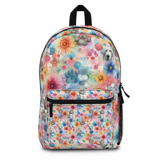 Paint Splatter | Floral | Dogs | Paw Prints | Backpack | Back to school | Kids