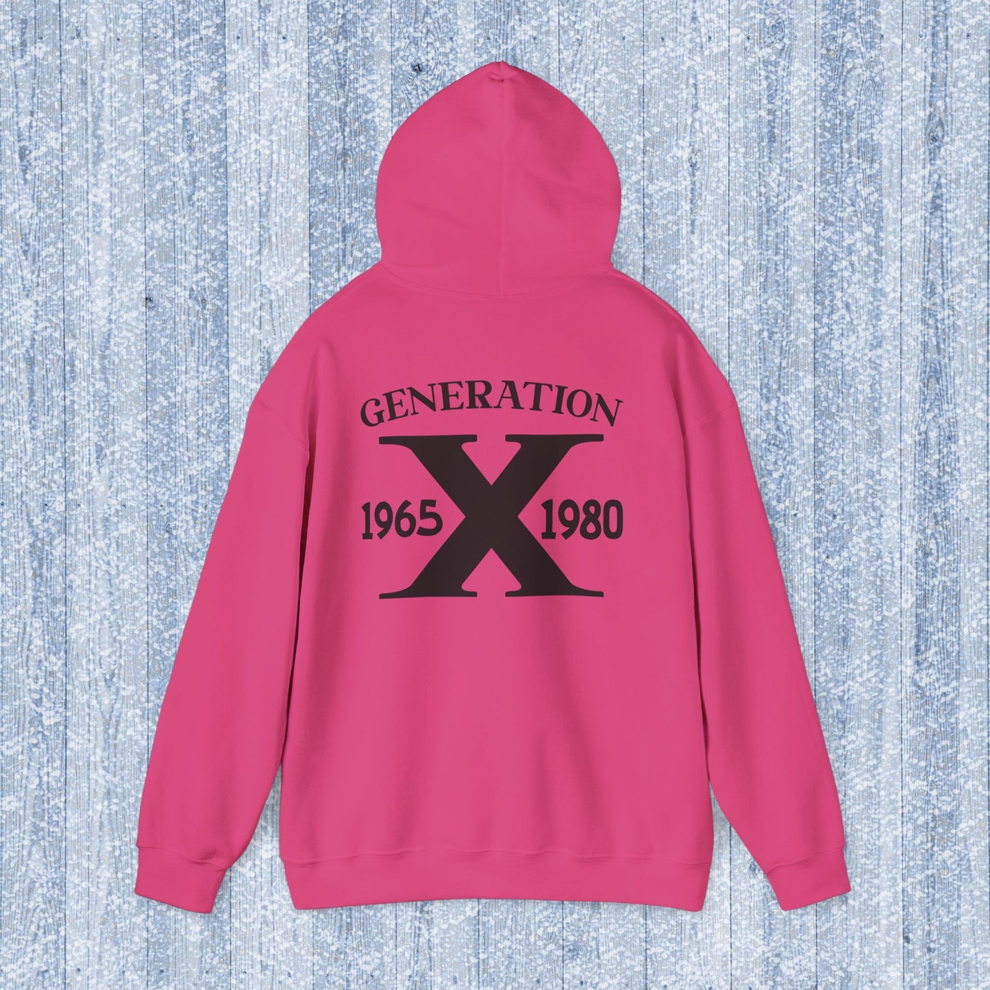 Generation X Adult Hooded Sweatshirt - Unisex Heavy Blend with Gen X Funny Quote