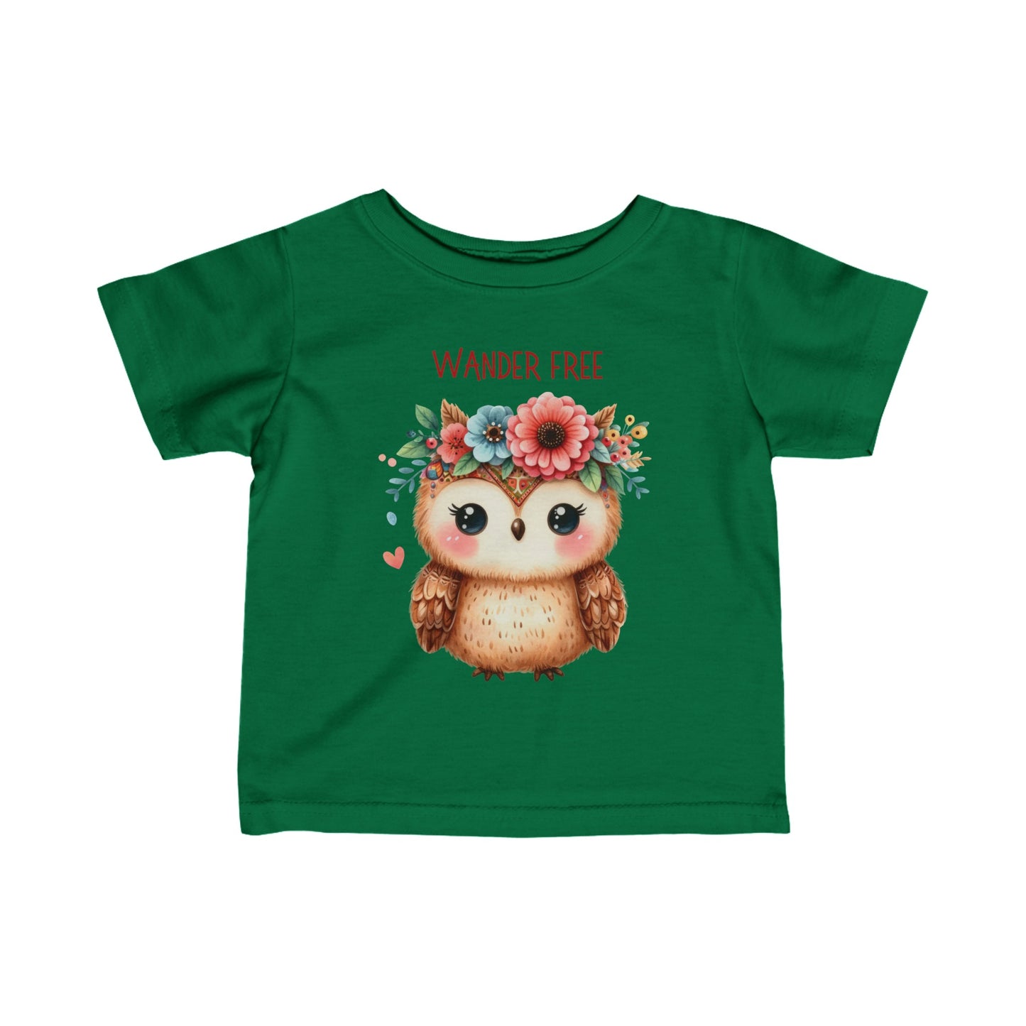 Wander Free | Owl | Boho Babies | Infant Fine Jersey Tee