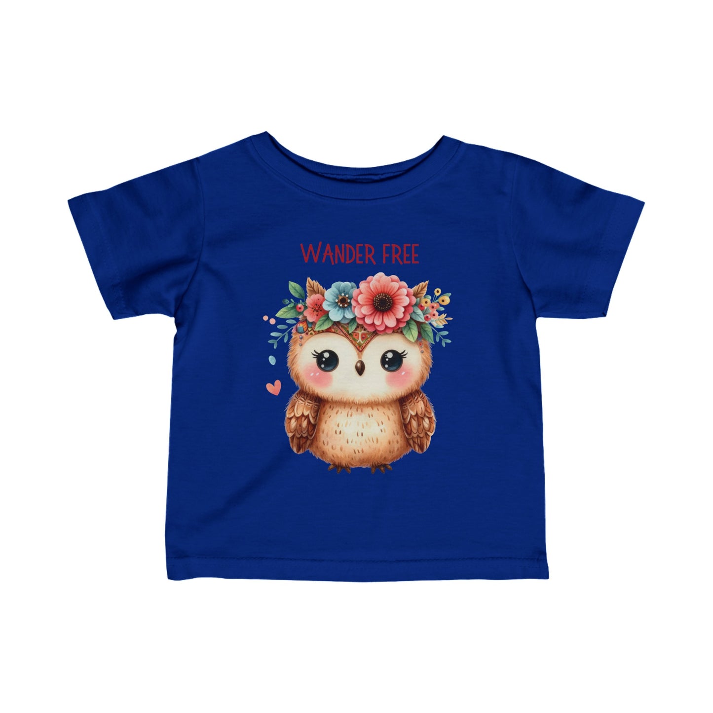 Wander Free | Owl | Boho Babies | Infant Fine Jersey Tee