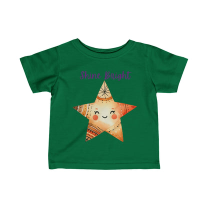 Shine Bright | Star | Boho Babies | Infant Fine Jersey Tee