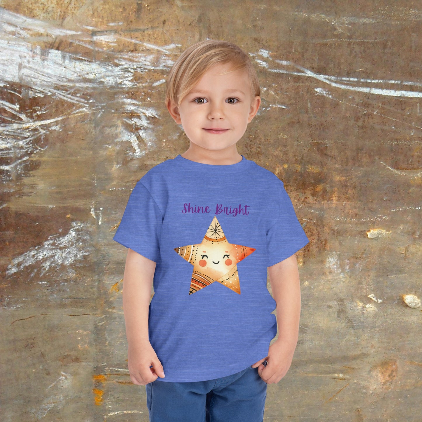 Shine Bright | Star | Boho Babies | Hippie | Toddler Short Sleeve Tee