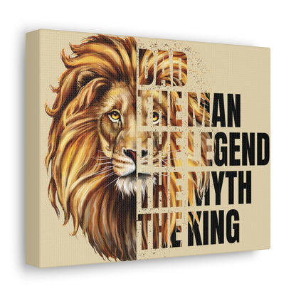 Dad | The Man | The King | Lion | Canvas Gallery Wraps