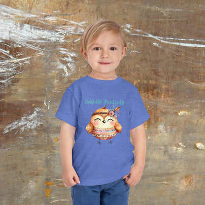 Radiate Positivity | Bird | Boho Babies | Hippie | Toddler Short Sleeve Tee