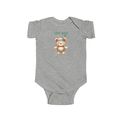 Stay Wild | Boho Babies | Bear | Infant Fine Jersey Bodysuit | Onesie