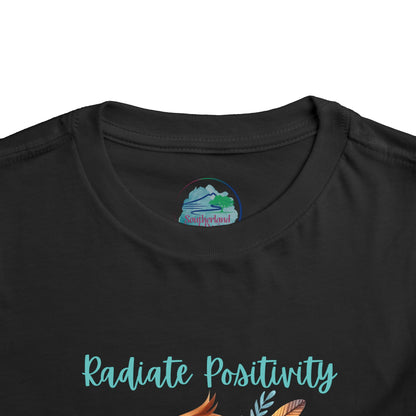 Radiate Positivity | Bird | Boho Babies | Hippie | Toddler Short Sleeve Tee