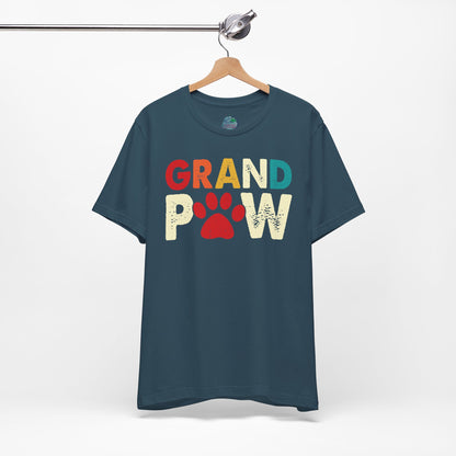 Grand Paw | Dad | Grandpa | Great Grandpa | Father Figure | Father's Day | Adult Jersey Short Sleeve Tee