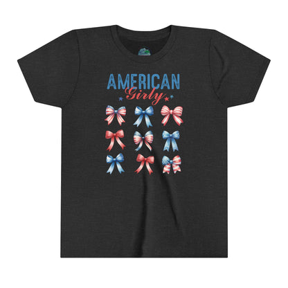 American Girly Bows | July 4th | Coquette | Youth Short Sleeve Tee