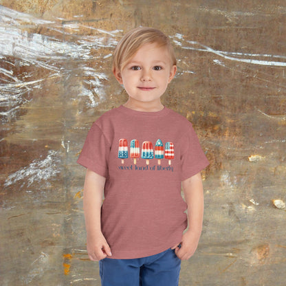 Sweet Land of Liberty | July 4th | Toddler Short Sleeve Tee