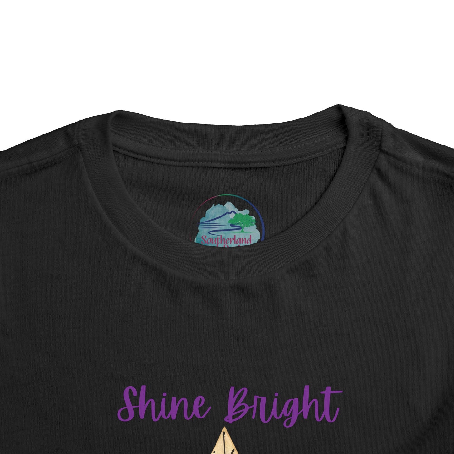 Shine Bright | Star | Boho Babies | Hippie | Toddler Short Sleeve Tee