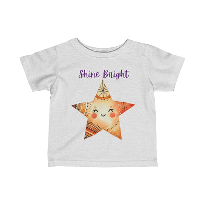 Shine Bright | Star | Boho Babies | Infant Fine Jersey Tee