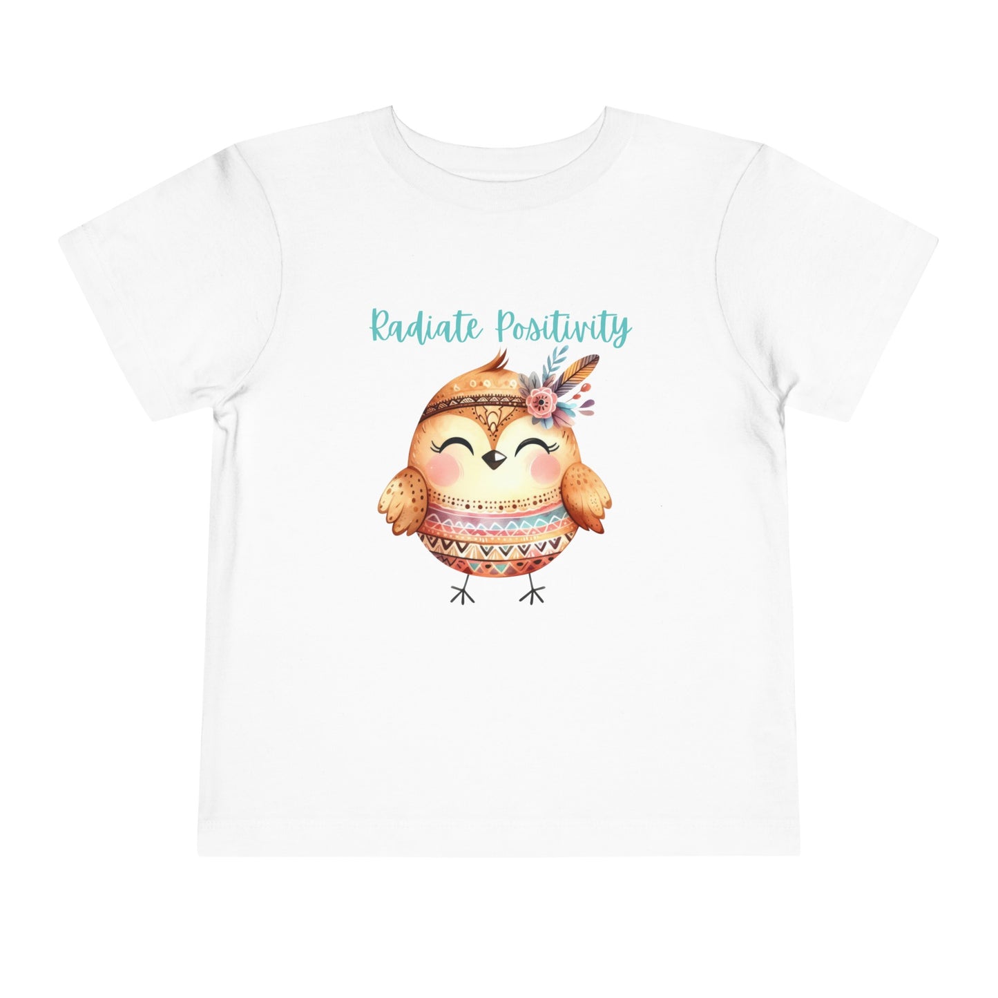 Radiate Positivity | Bird | Boho Babies | Hippie | Toddler Short Sleeve Tee