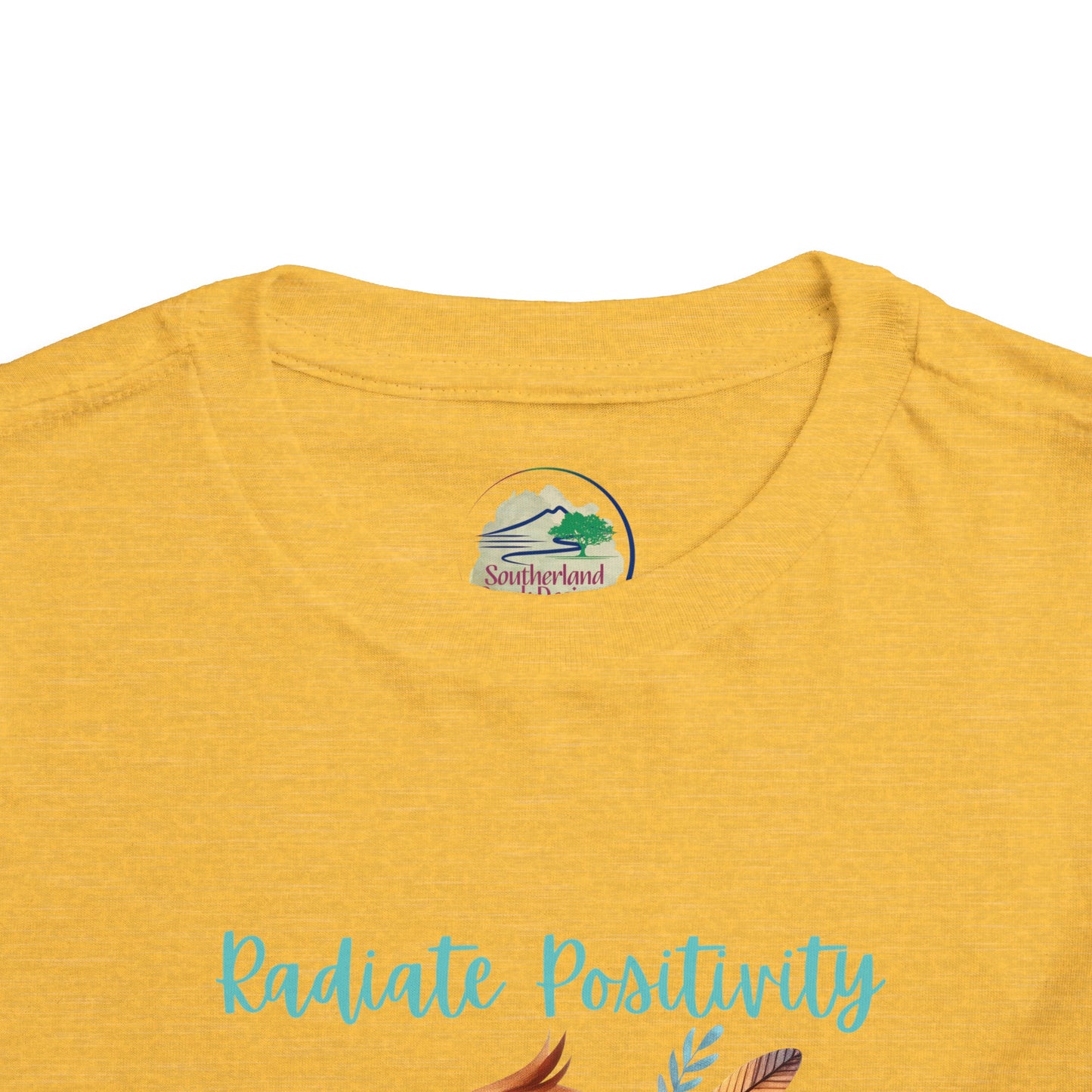 Radiate Positivity | Bird | Boho Babies | Hippie | Toddler Short Sleeve Tee