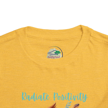 Radiate Positivity | Bird | Boho Babies | Hippie | Toddler Short Sleeve Tee