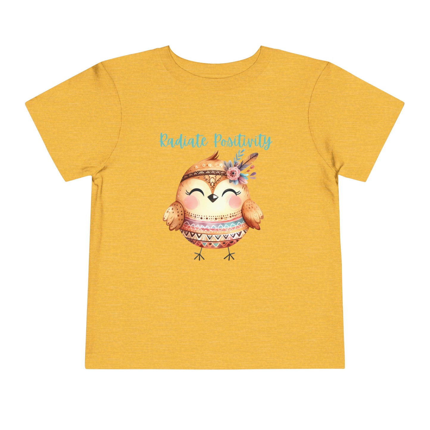 Radiate Positivity | Bird | Boho Babies | Hippie | Toddler Short Sleeve Tee