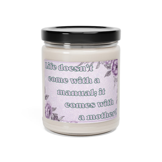 Life's Manual | Mother's Day | Mom | Stepmom | Bonus Mom | Scented Soy Candle, 9oz